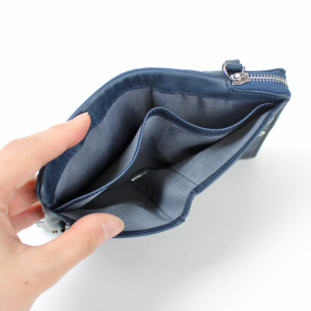 本革 ポニー(馬革)メッシュミニ財布 2949