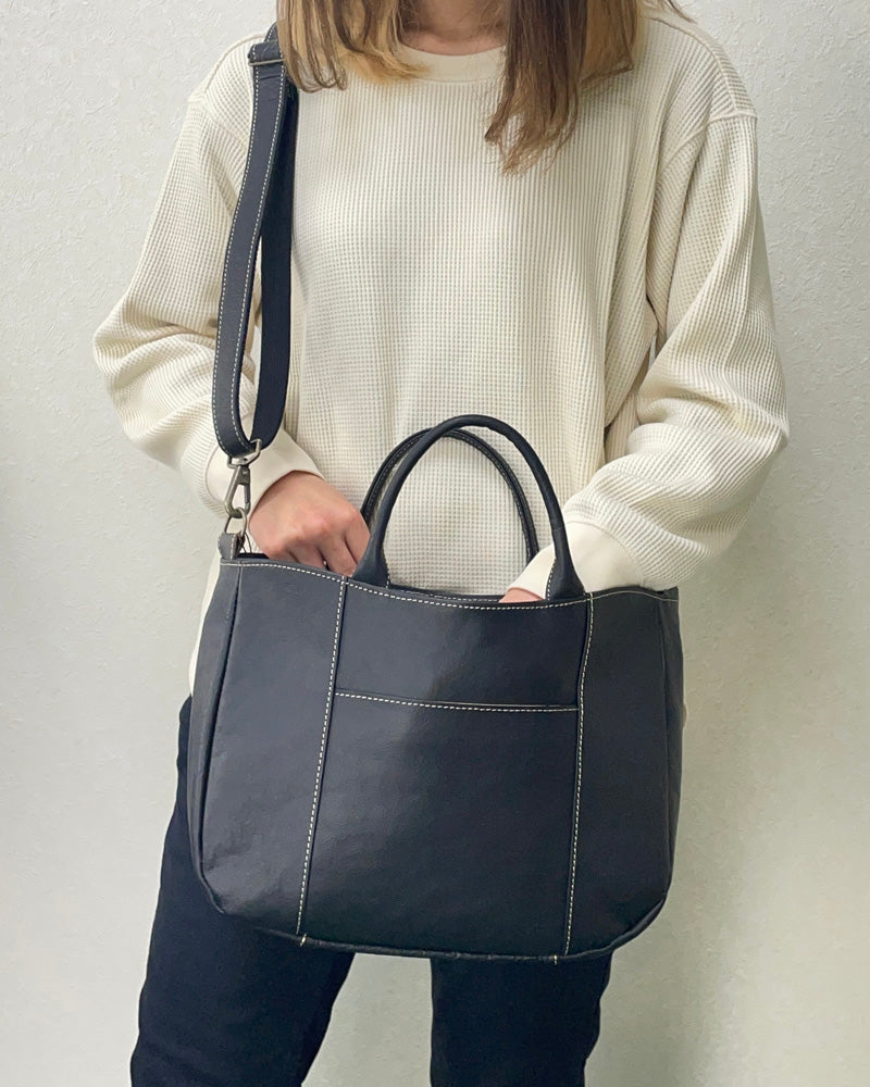 日本製 本革 2WAトートバッグ<M> 4803
