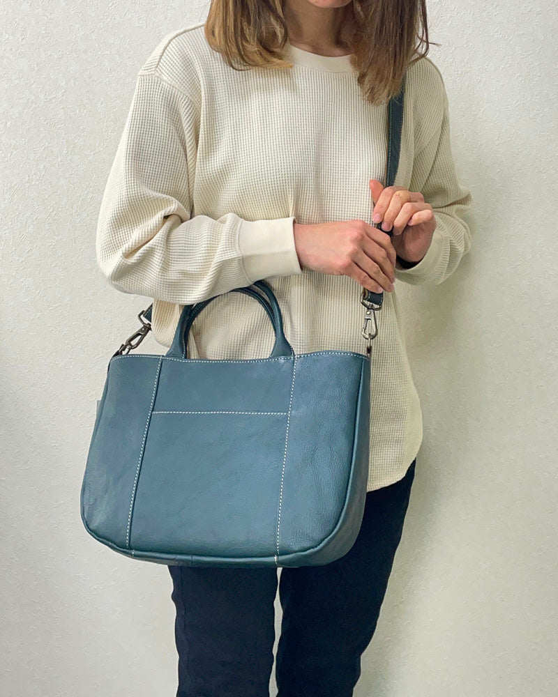 日本製 本革 2WAトートバッグ<M> 4803